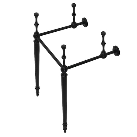 Fauceture VPB30160 Edwardian Brass Console Sink Legs, Matte Black VPB30160